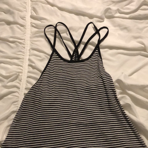 Racer back strappy striped tank - Picture 2 of 3